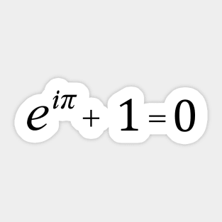 Euler's Identity Sticker